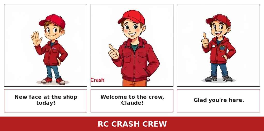 Today's RC Crash Crew Gazette comic