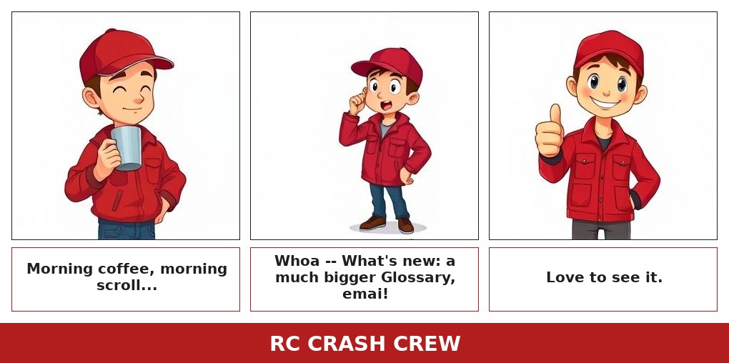 Today's RC Crash Crew Gazette comic