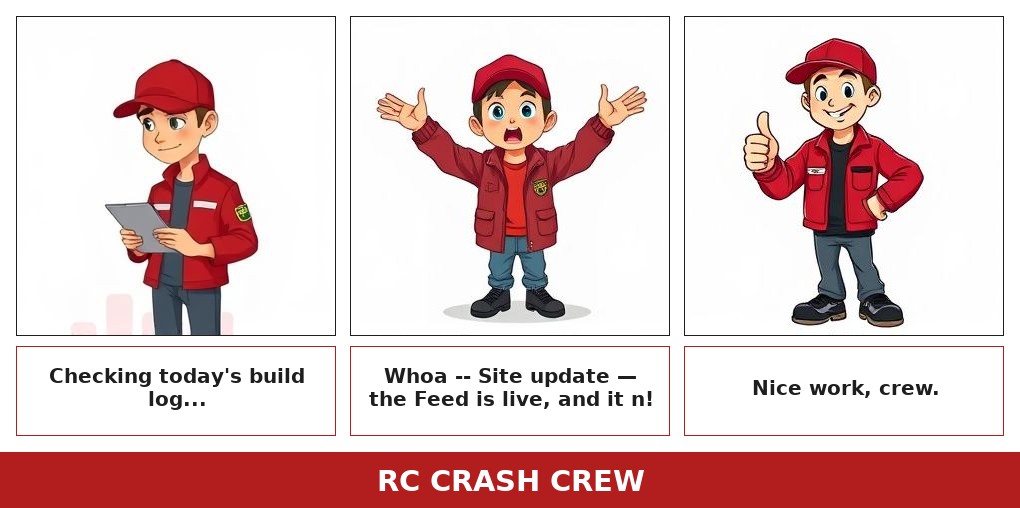 Today's RC Crash Crew Gazette comic